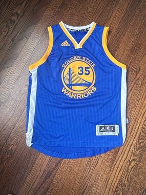 Adidas Golden State Warriors #35 Durant Jersey Youth M